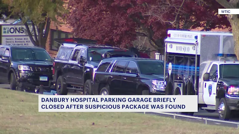 Story image: Danbury Hospital parking garage reopens after suspicious package is deemed safe