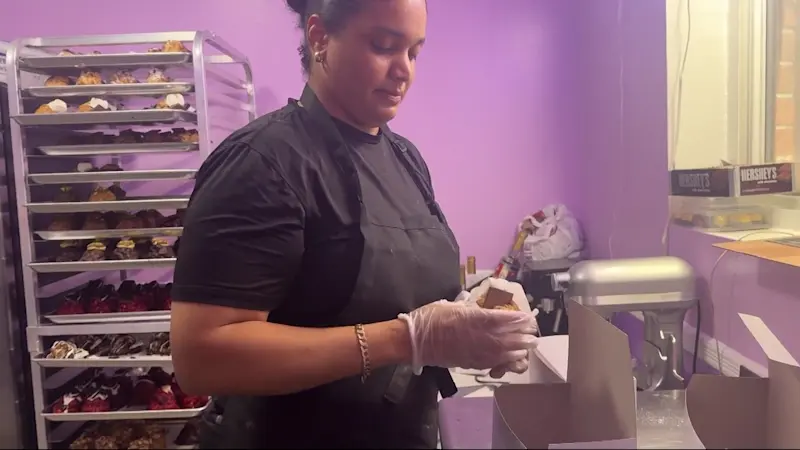 Story image: Baker overcoming medical issues goes viral for unique cookie creations