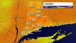 Sunny and warm in Connecticut, no rain in the forecast for July Fourth