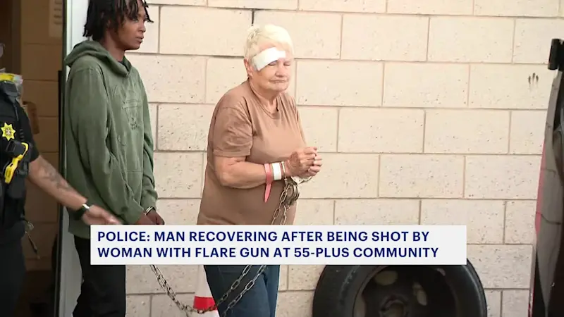 Story image: Woman shoots man with flare gun at West Babylon 55-plus community