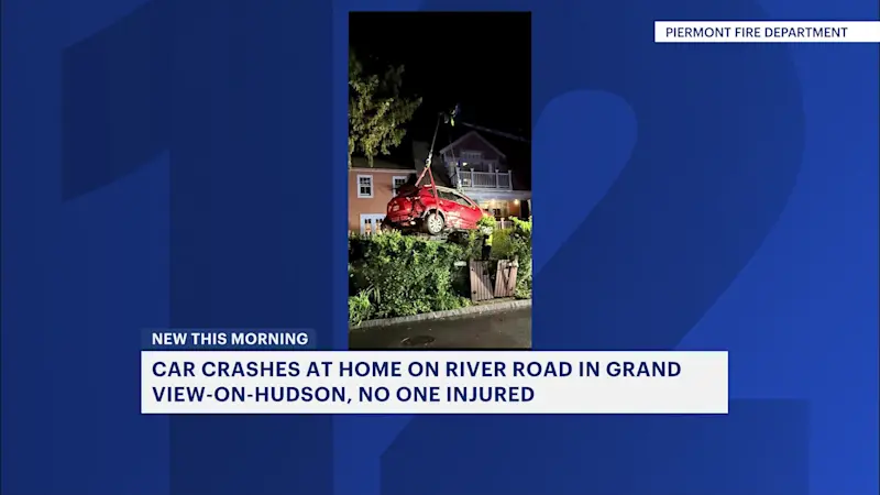 Story image: Officials: Car crashes into home in Grand View-on-Hudson