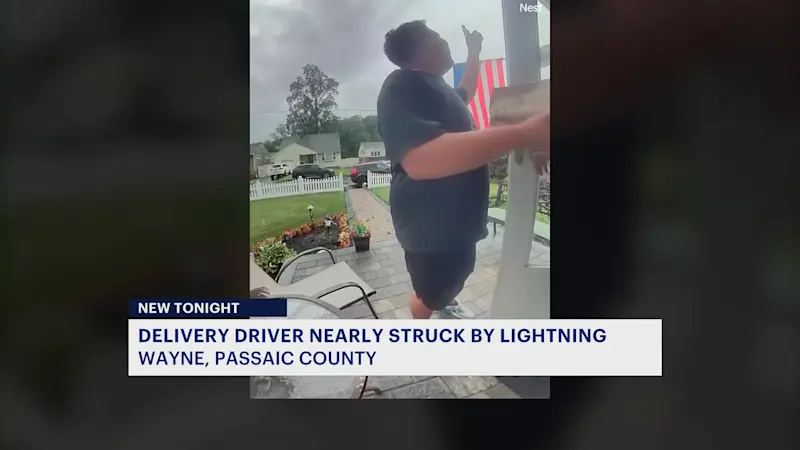Story image: ‘I’m lucky to be alive.’ Delivery driver describes close call with lightning bolt