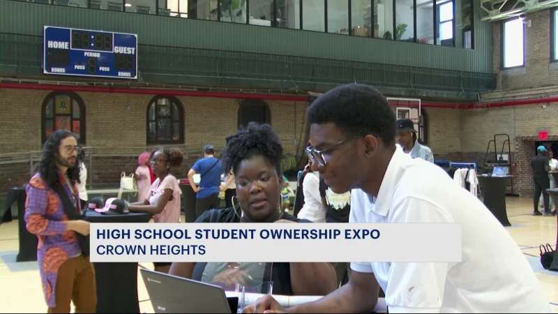 Story image: Brooklyn high schoolers gather in Crown Heights to show off their businesses