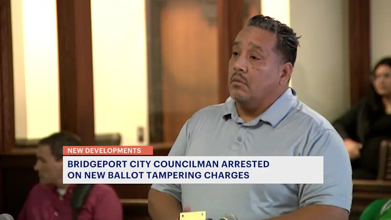 Story image: Bridgeport councilman arrested again on ballot tampering allegations