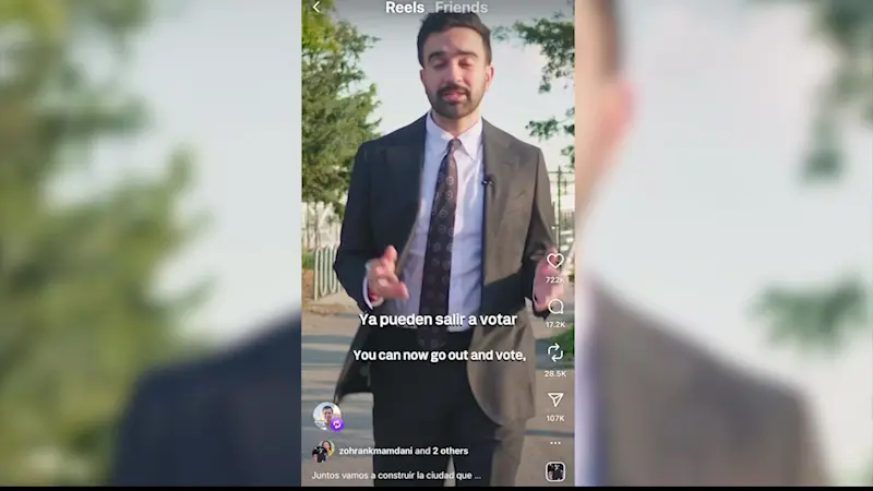 Story image: Content creator explains social media's pivotal role in NYC mayoral election