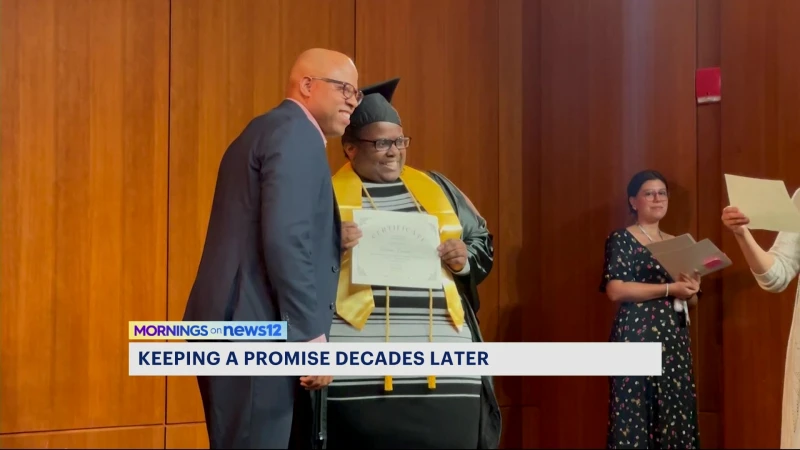 Story image: Brooklyn woman keeps promise made to her brother, earns her GED
