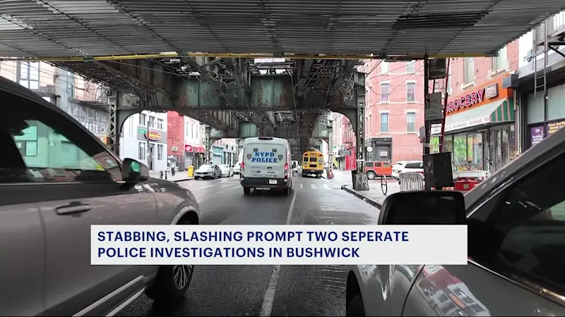 Story image: Police investigate 2 stabbings in Bushwick on Broadway 