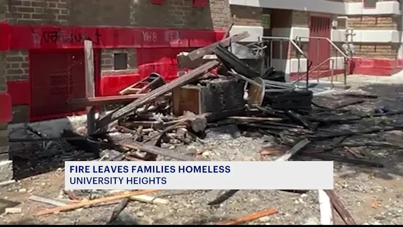 Story image: Apartment fire in University Heights displaces at least 8 tenants