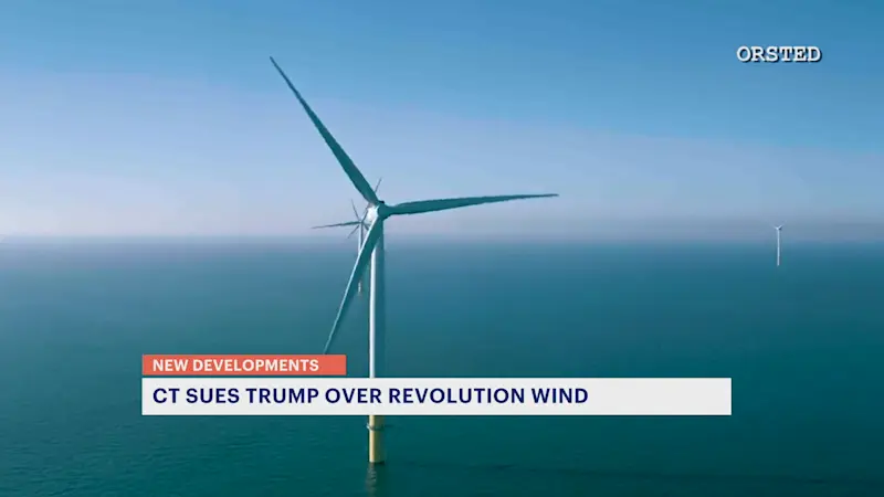 Story image: ‘It’s bonkers.’ CT sues Trump administration over stalled offshore wind project