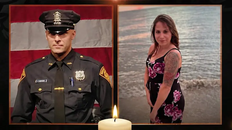 Story image: Tributes pour in for Bridgeport police officer and girlfriend killed in Danbury motorcycle crash