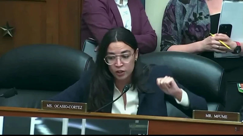 Story image: Rep. Alexandria Ocasio-Cortez clashes with Rep. Marjorie Taylor Greene during hearing