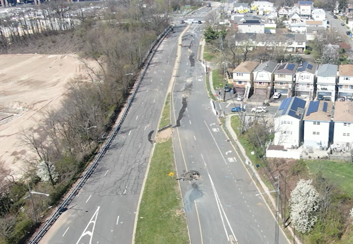 Residents in Middlesex County frustrated due to large crack leading to months long street closure