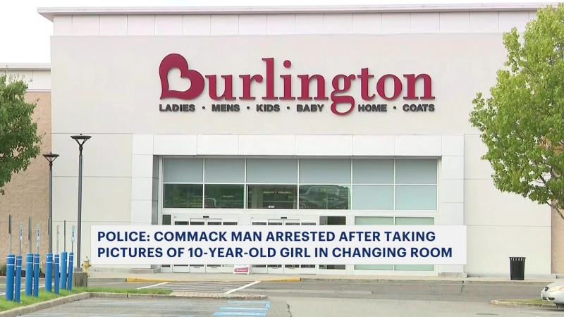 Story image: Police: Man arrested for taking photos of 10-year-old changing inside Commack store