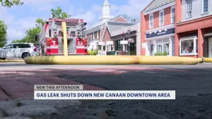 Gas leak temporarily shuts down portion of New Canaan downtown