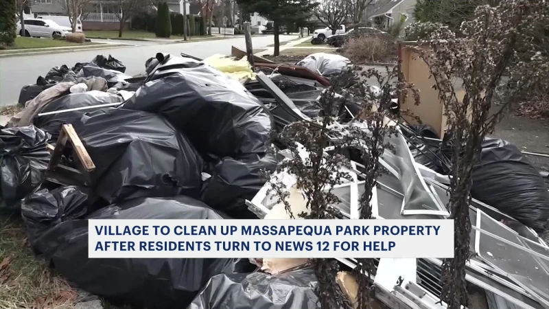 Story image: Massapequa Park property to be cleaned following neighbor complaints about critters eating garbage