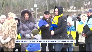 Rockland residents show support for Ukraine as world marks 1 year since Russian invasion