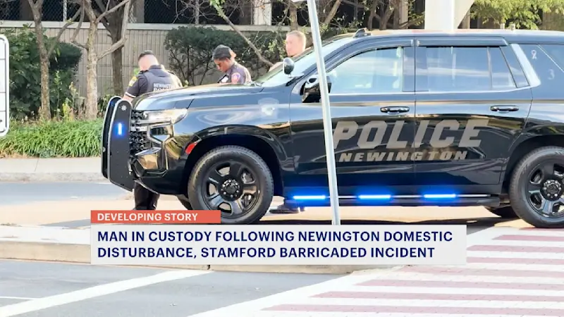 Story image: Man in custody following Newington domestic disturbance, Stamford barricaded incident