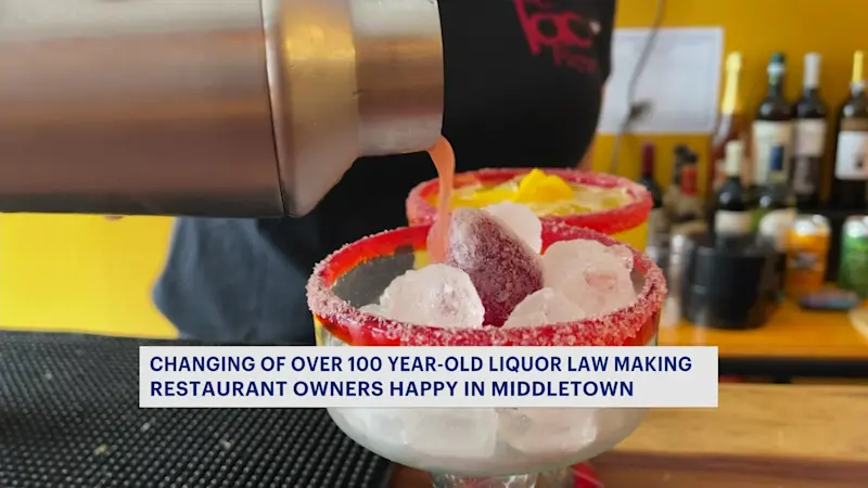 Story image: Middletown restaurant allowed to serve liquor after 100-year-old law overturned