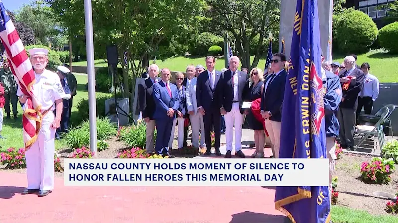 Story image: Nassau County holds countywide moment of silence for Memorial Day