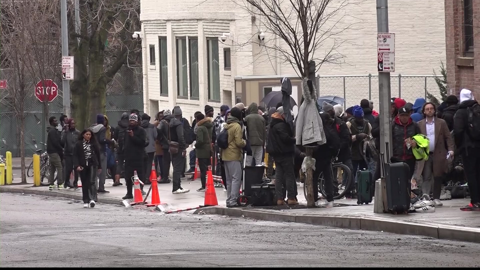 Clinton Hill residents concerned about trash, noise, loitering near migrant