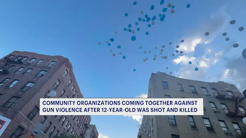 Story image: Mayor joins family at rally to honor 12-year-old who was fatally shot in the Bronx