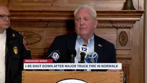 Gov. Lamont declares state of emergency in response to the I-95 tractor-trailer fire