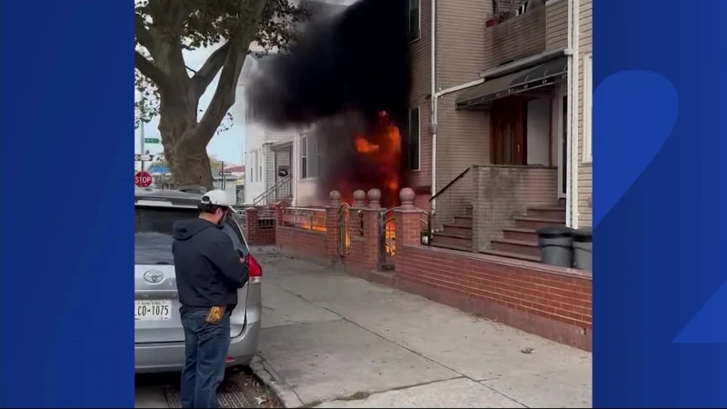 Story image: E-bikes eyed as possible cause of Bensonhurst house fire; at least 4 families displaced