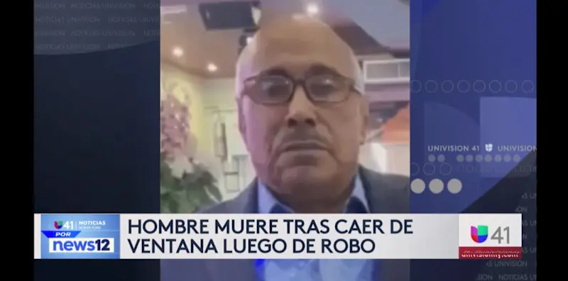 Story image: Univision 41 News Brief: Hombre muerte tras caer de ventana luego de robo