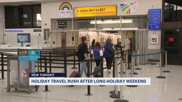 Fourth of July travelers rush back home following holiday weekend