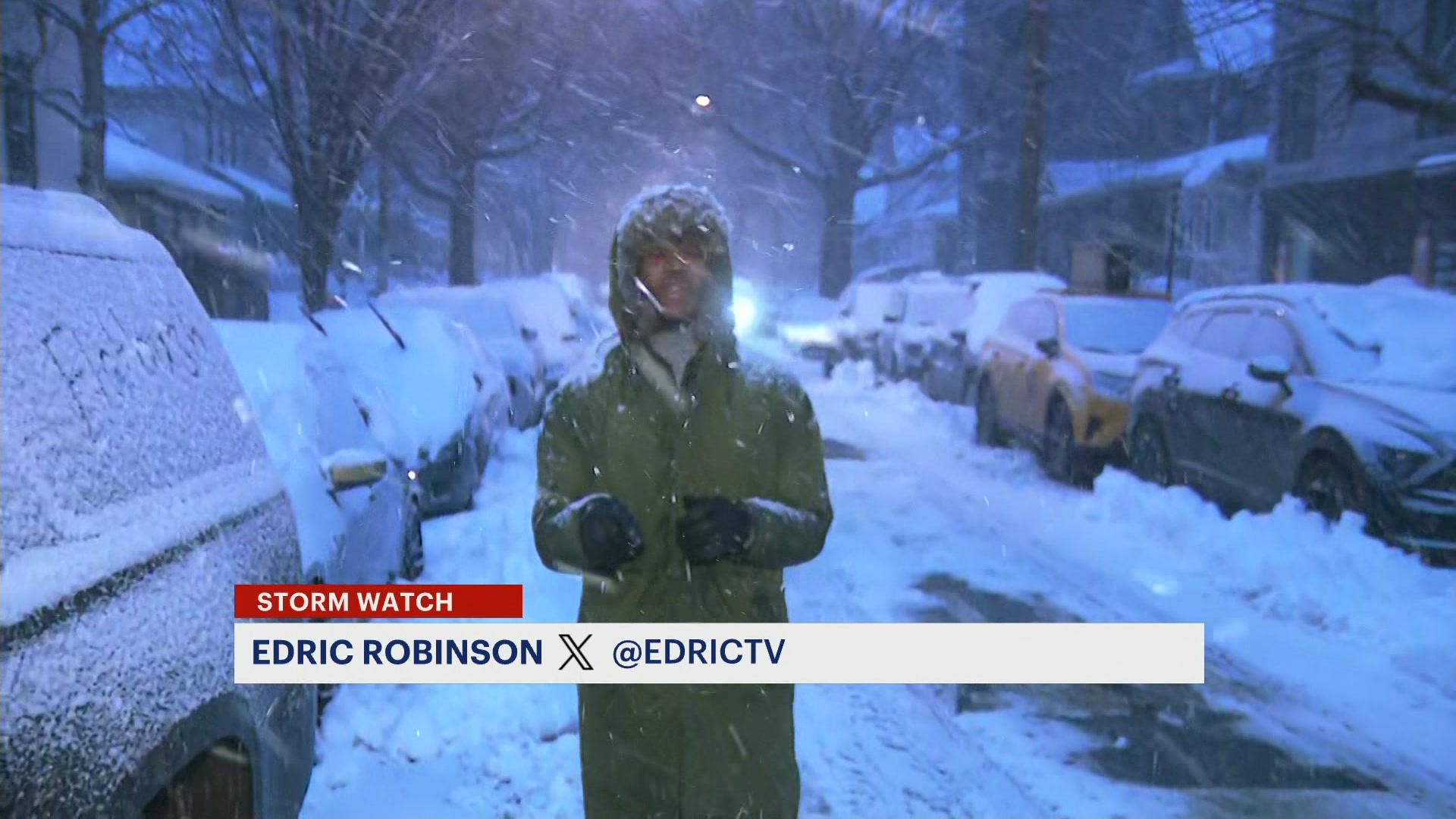 Tracking snowy conditions on the roads in Brooklyn 