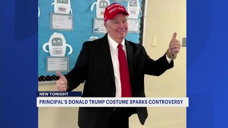 Story image: Principal’s Donald Trump costume during school event sparks mixed reaction from Rockaway Township community