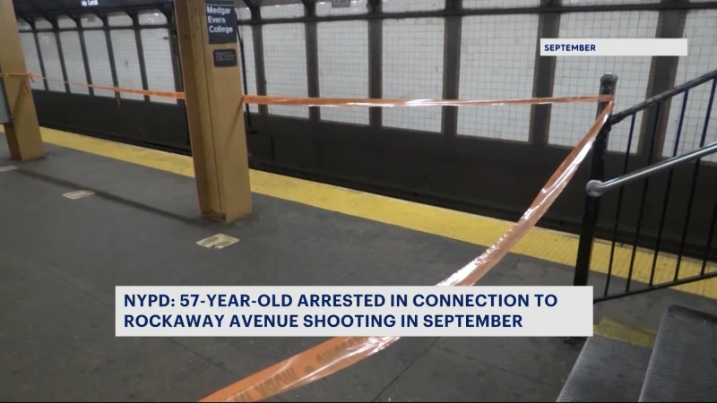 Story image: NYPD: 57-year-old arrested in connection to Rockaway Avenue Shooting in September 