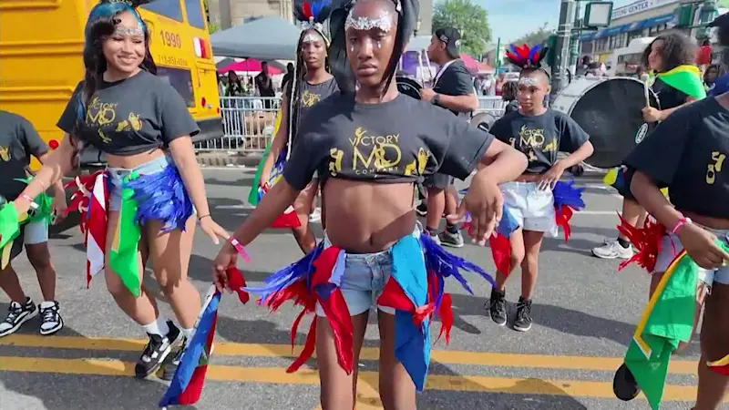 Story image: Suga Candy Mas prepares to dazzle Brooklyn's West Indian Day parade with feathers, gems and Caribbean pride