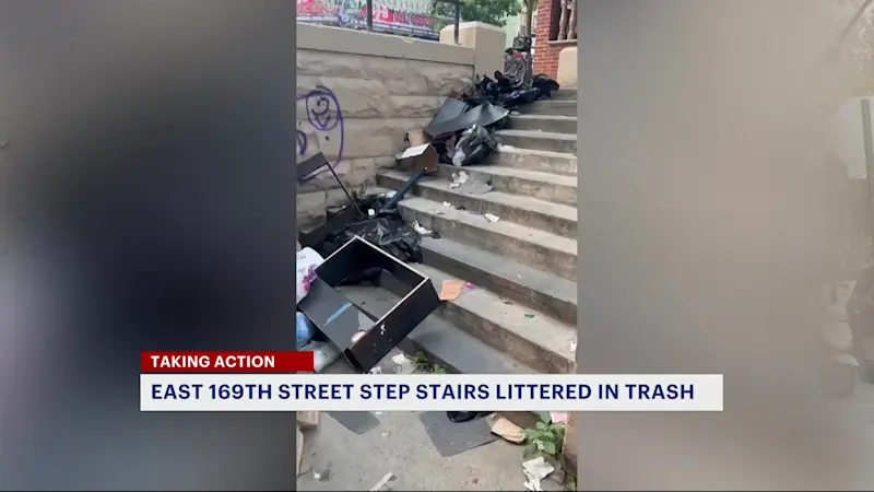 Story image: Smelly step streets force neighbors to take the long way home