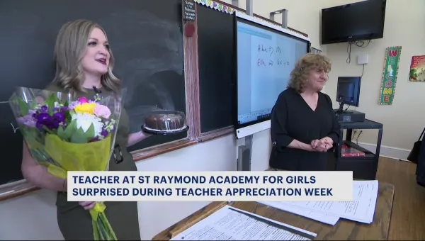 Bronx teacher honored by News 12 during Teacher Appreciation Week