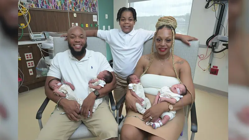 Story image: Jersey Proud: Quadruplets born at Cooperman Barnabas Medical Center