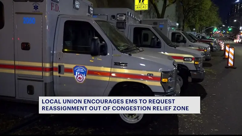 Story image: Local EMS union encourages workers to request reassignment out of congestion relief zone