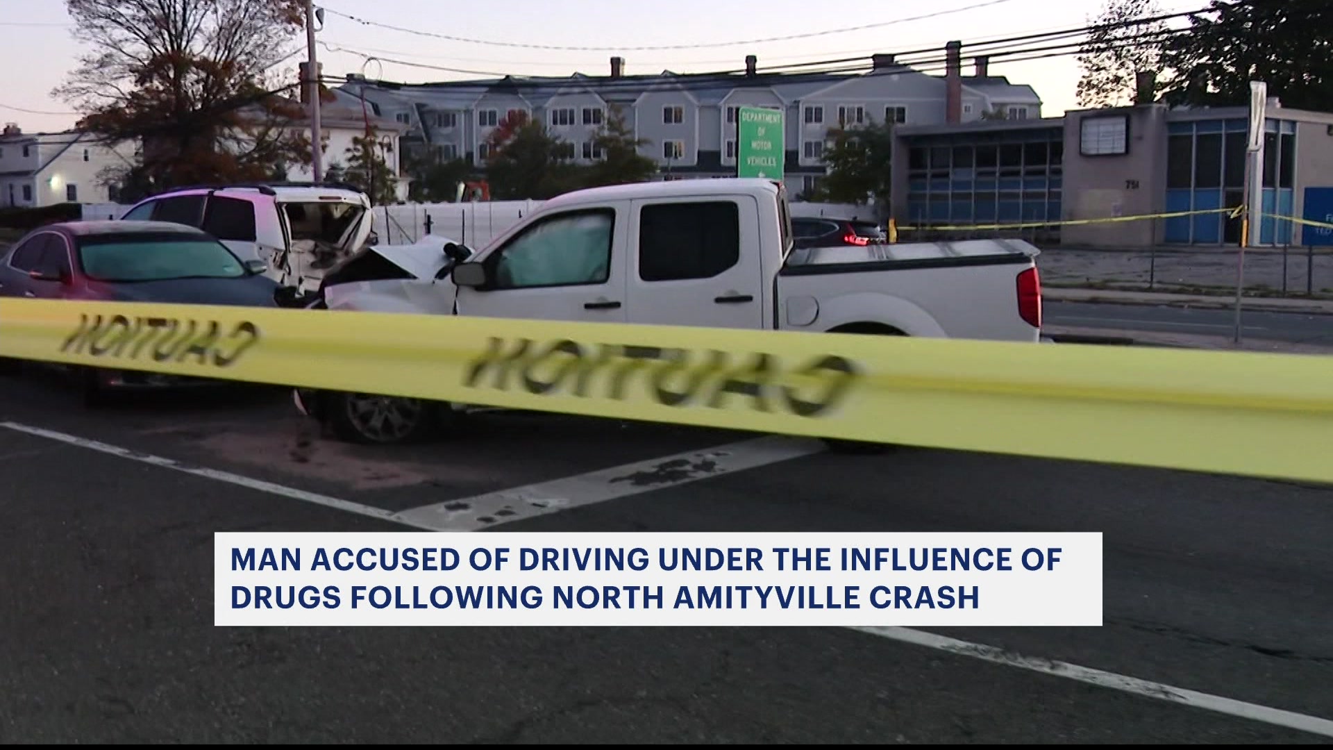 Suffolk police Impaired driver caused North Amityville multicar crash