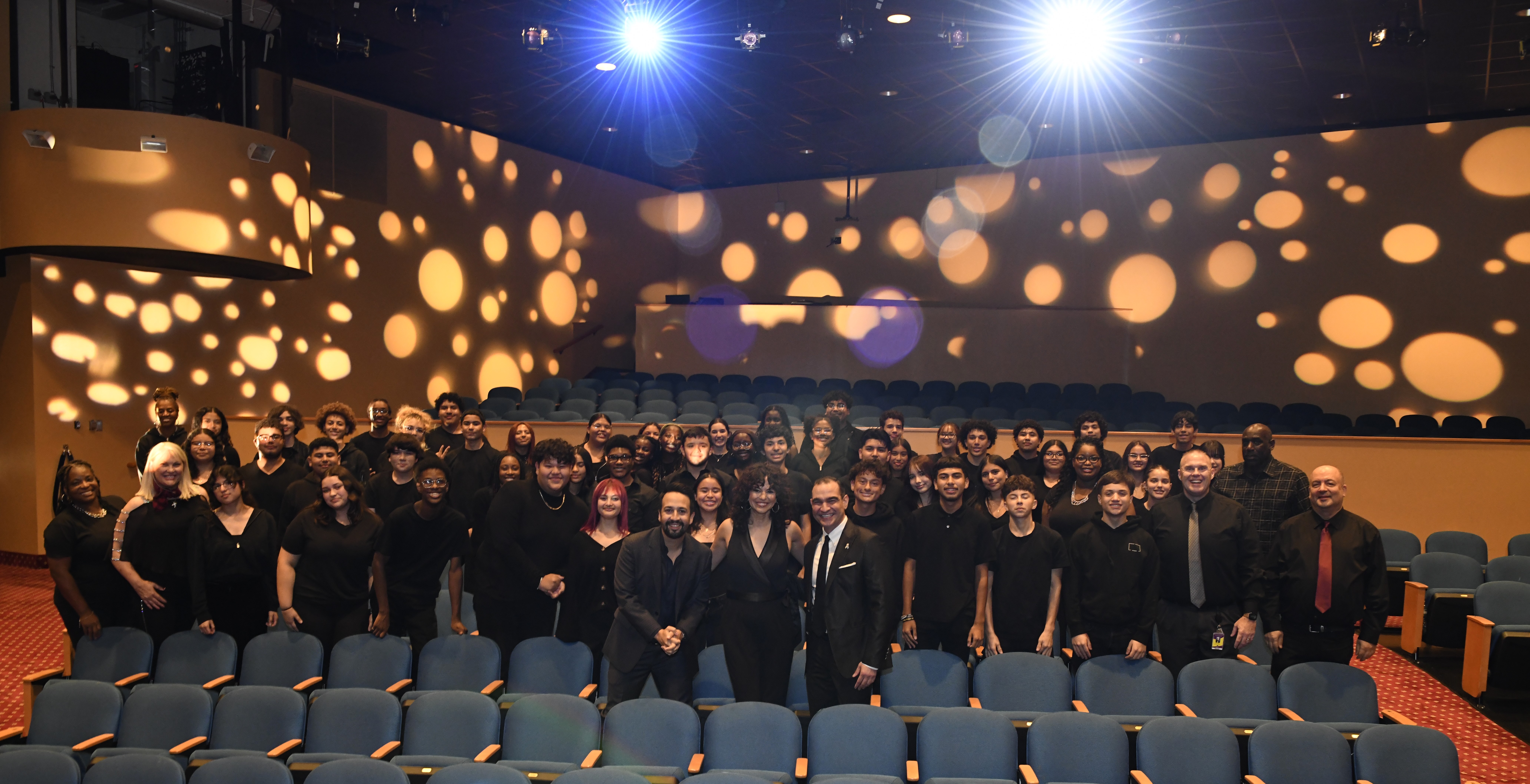 Central Islip High School Concert Choir with Lin-Manuel Miranda + Friends at Tilles Center standing 9.27.23 credit Jack Roman.JPG