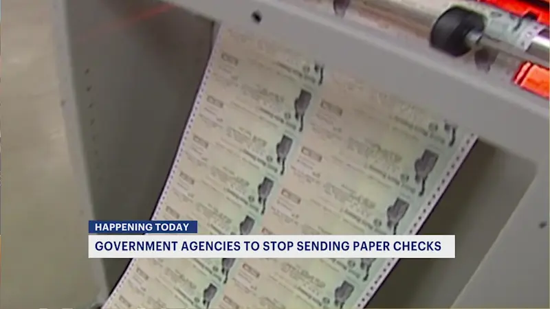 Story image: Treasury to stop most paper checks starting today in push to cut fraud