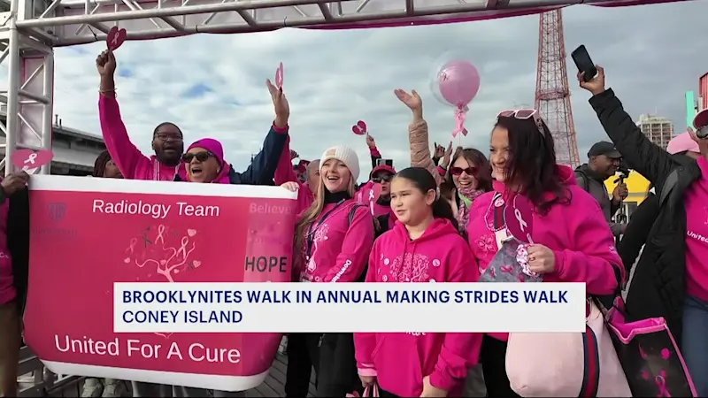 Story image: Thousands ‘Make Strides’ on Coney Island boardwalk for breast cancer research