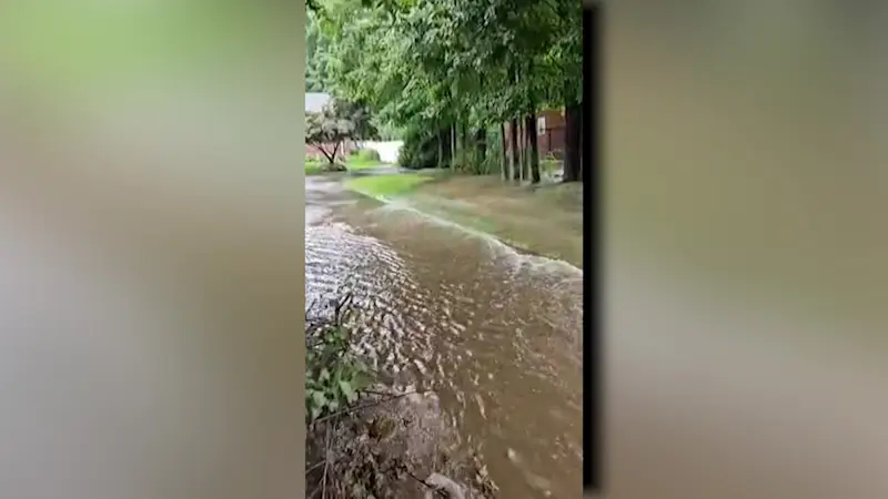 Story image: Severe weather causes roof fire, flash flooding, road closures in Stamford