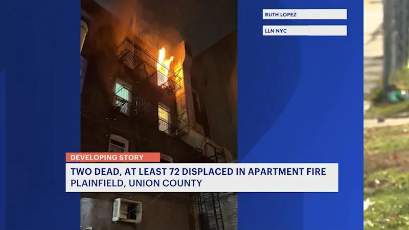 Story image: 2 dead, 72 tenants displaced by Plainfield apartment fire