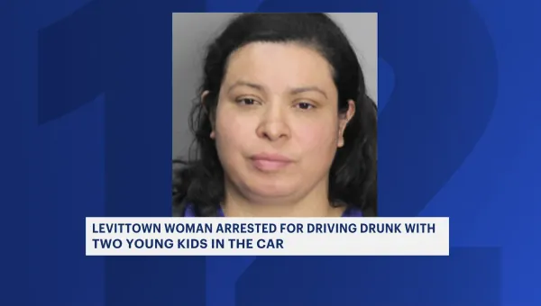 Police: Levittown woman arrested for driving drunk with 2 children in vehicle