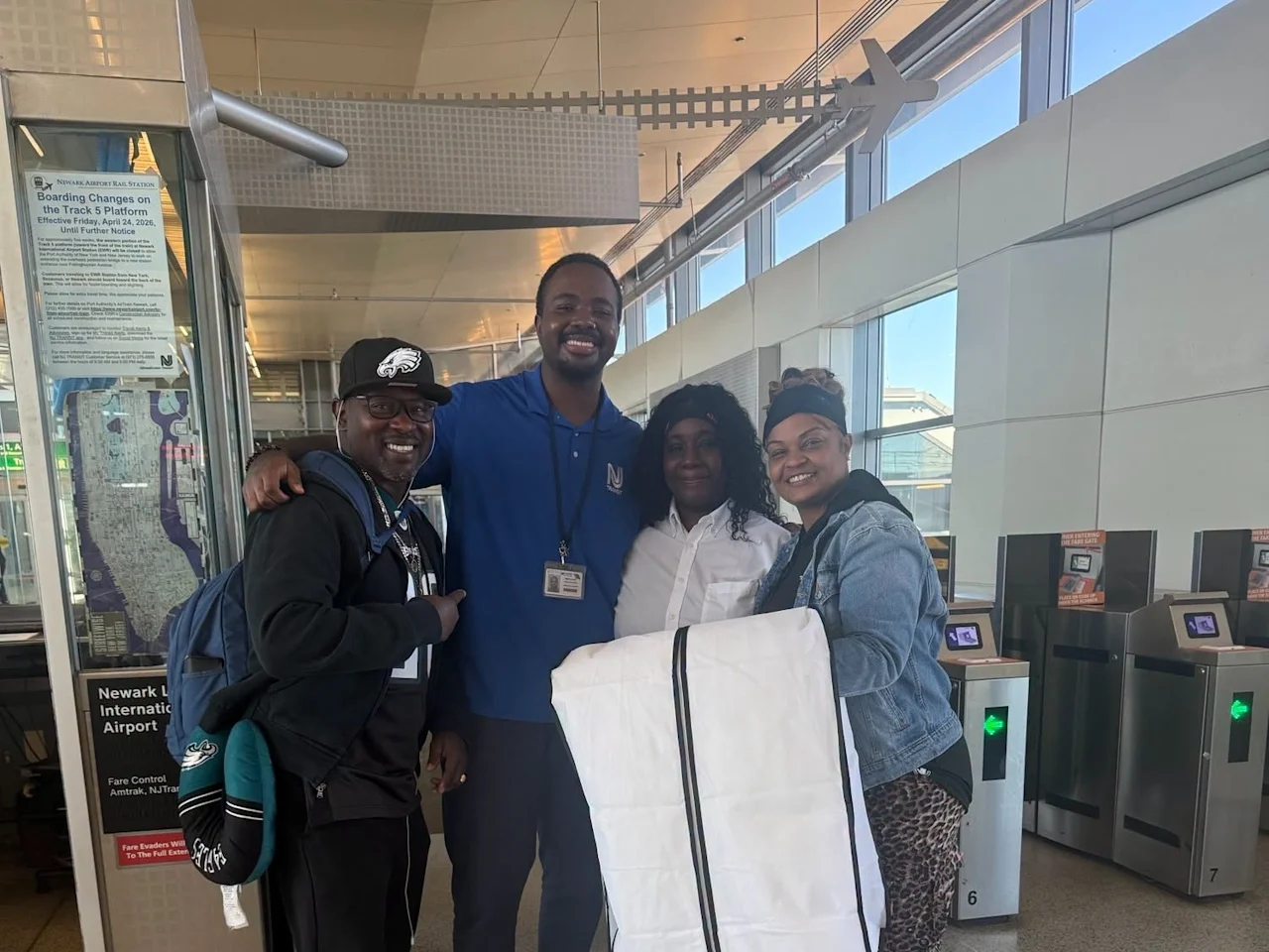 Bride's dress returned by NJT crew