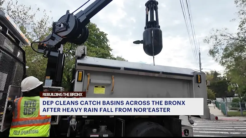 Story image: Bronx crews dig deep to clear clogged drains after nor’easter