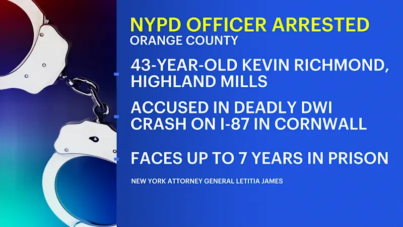 Story image: Former NYPD officer charged in I-87 DWI crash that killed motorcyclist