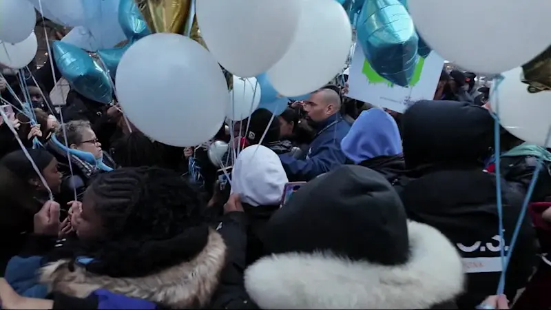 Story image: Mott Haven community gathers for a vigil to honor 14-year-old boy who was fatally stabbed