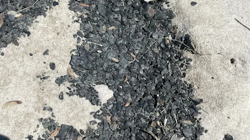 Story image: Debris on South Shore beaches of Long Island may be related to New Jersey wildfires