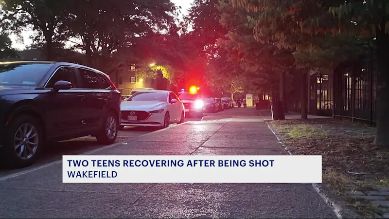 Story image: 2 teenagers recovering after shooting in Wakefield